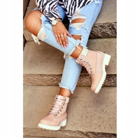 Stivali da donna Trappers Big Star Pastel Pink EE274034 rosa 2