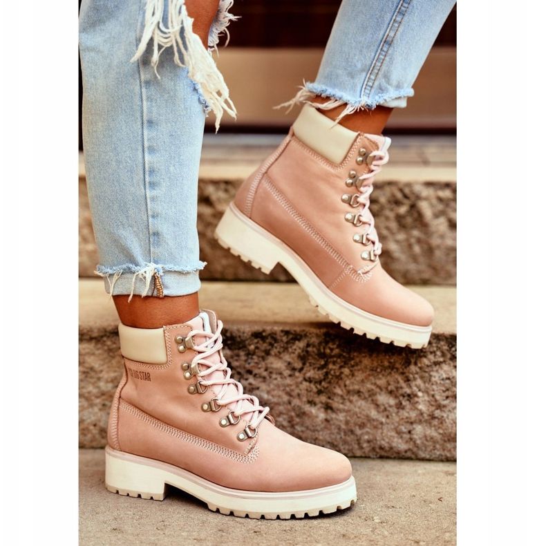 Stivali da donna Trappers Big Star Pastel Pink EE274034 rosa 1