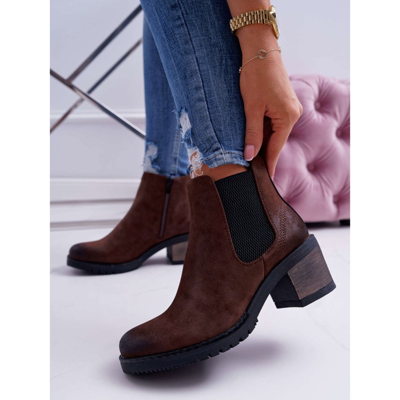 Stivali Donna Con Tacco Alto Sergio Leone Marrone BT702 1