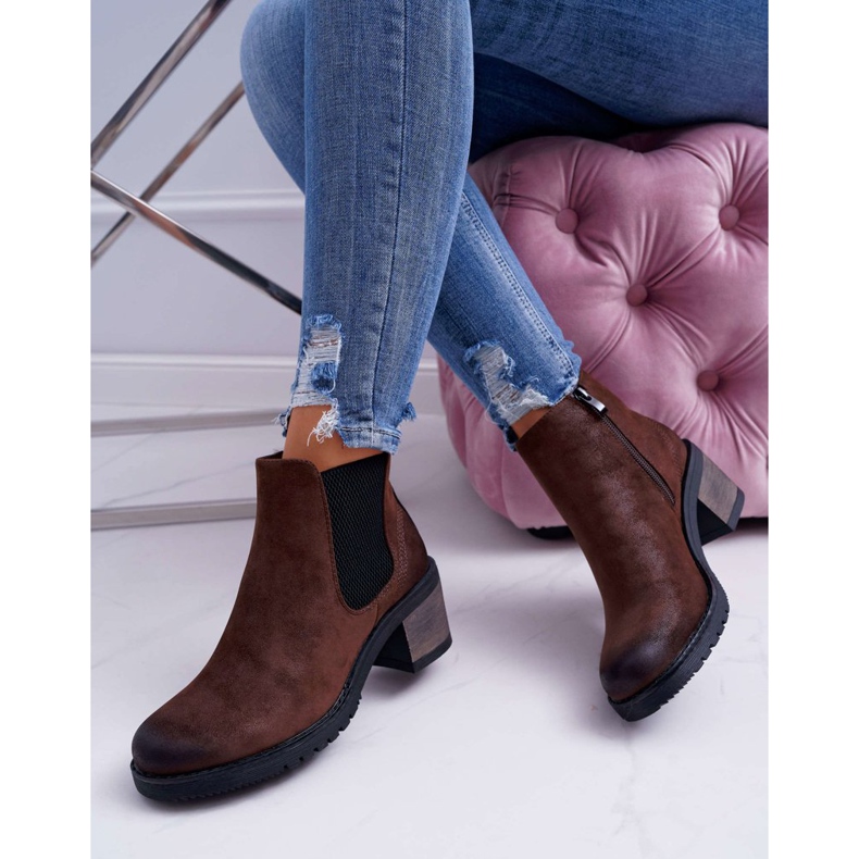 Stivali Donna Con Tacco Alto Sergio Leone Marrone BT702 2