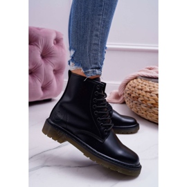 Stivali da donna Trappers Stivali Big Star Pelle Nero EE274001 2