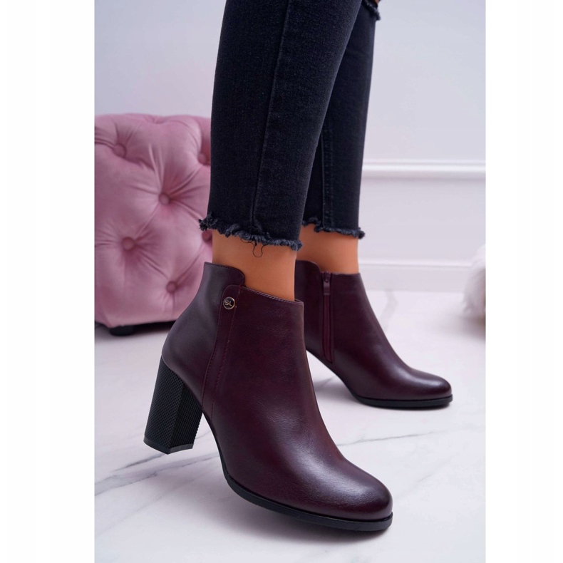 Stivali Donna Con Tacco Alto Sergio Leone Borgogna BT518 rosso 1