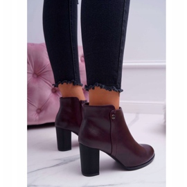 Stivali Donna Con Tacco Alto Sergio Leone Borgogna BT518 rosso 2