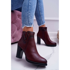Stivali Donna Con Tacco Alto Sergio Leone Borgogna BT537 rosso 1
