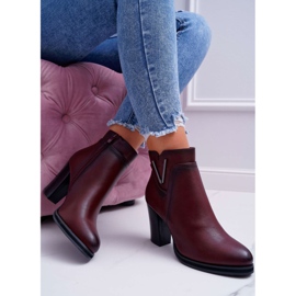 Stivali Donna Con Tacco Alto Sergio Leone Borgogna BT537 rosso 2