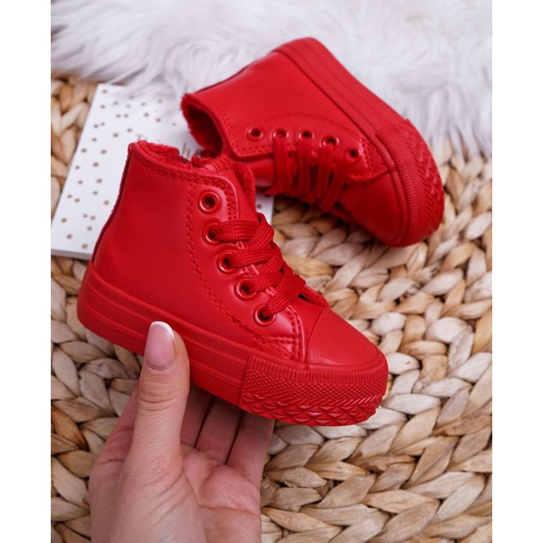 FRROCK Sneakers per bambini High Warm Red Filemon rosso 1