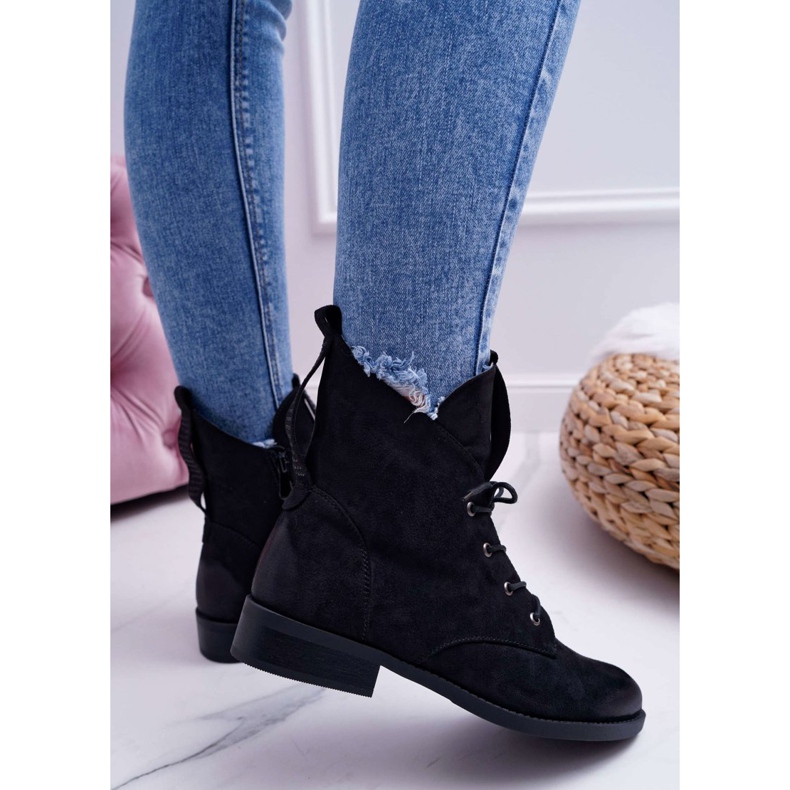 S.Barski Stivali Alti Donna Camoscio Nero Barski 75-13 2