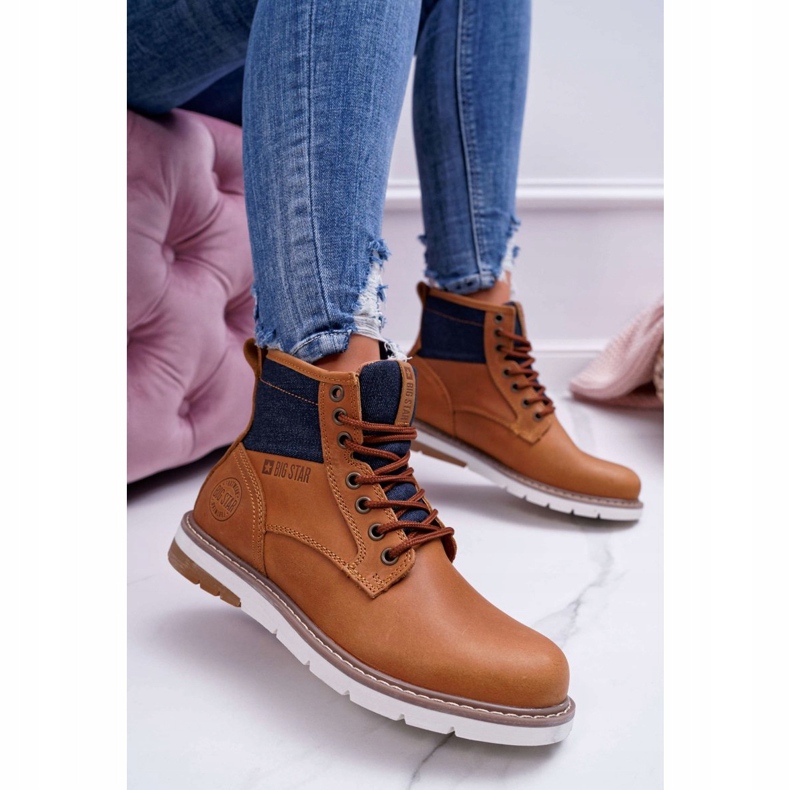 Stivali da donna Trappers Big Star Pelle Marrone EE274004 1