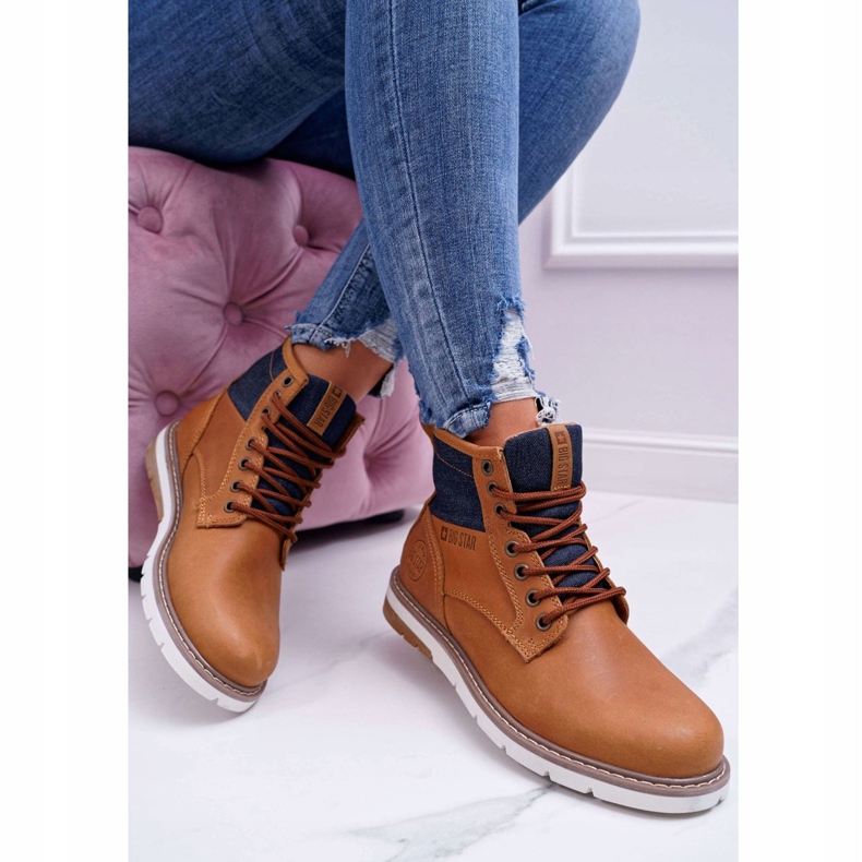 Stivali da donna Trappers Big Star Pelle Marrone EE274004 2
