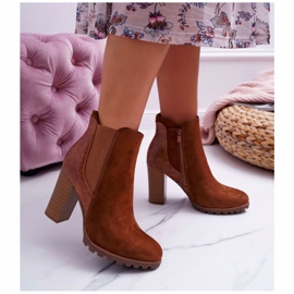 Stivali Da Donna Con Tacco Alto Cammello Mondego marrone 1