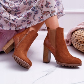 Stivali Da Donna Con Tacco Alto Cammello Mondego marrone 2