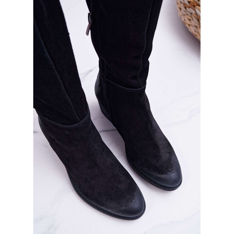 Stivali Donna Laura Messi 2071 Pelle Scamosciata Nero This Love 2