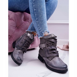 FG2 Stivali Donna Tacco Piatto Warm Grey Debra grigio 2