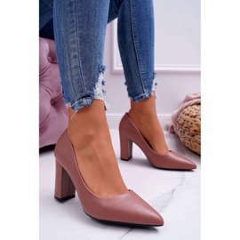 FRJ Décolleté Da Donna Con Tacco Femmini Rosa Scuro 1