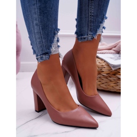 FRJ Décolleté Da Donna Con Tacco Femmini Rosa Scuro 2