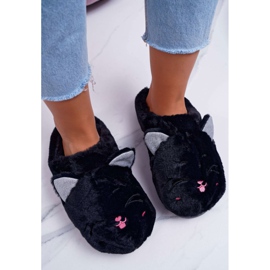 Pantofole Donna Gatti con Orecchie Nere Sleppyhead nero 1