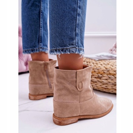 MSMG Stivaletti Donna Beige Evana 2