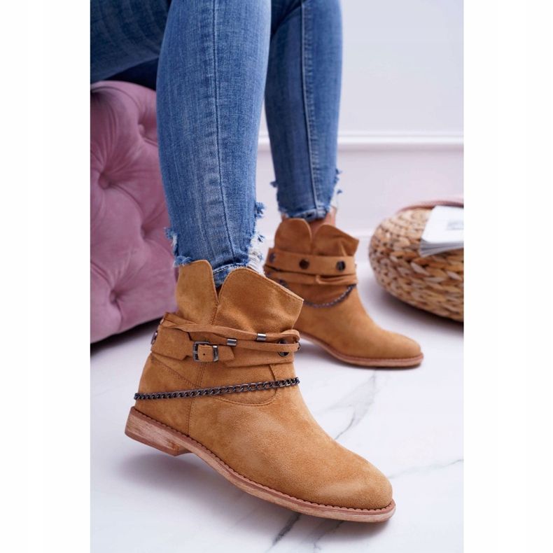 MSMG Stivaletti Donna A3705 Camel Lucky marrone 1