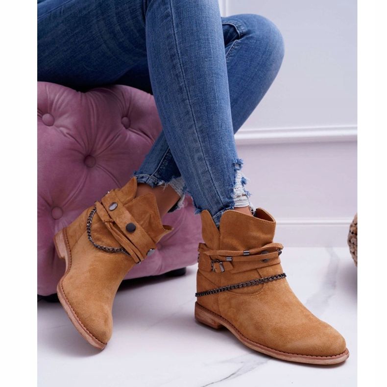 MSMG Stivaletti Donna A3705 Camel Lucky marrone 2