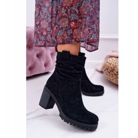 FB2 Stivali Donna Con Tacco Camoscio Nero Celma 1