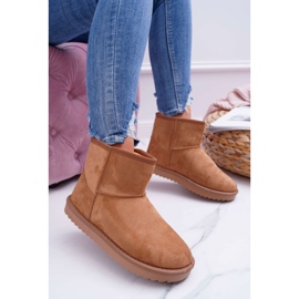 FRJ Stivali da neve caldi da donna Camel Puffen marrone 1