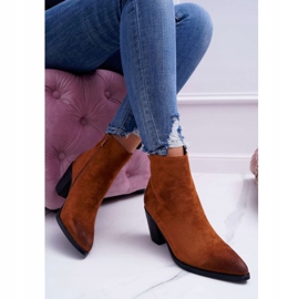 Moow Stivali Donna Con Tacco Camoscio Cammello Niki marrone 2