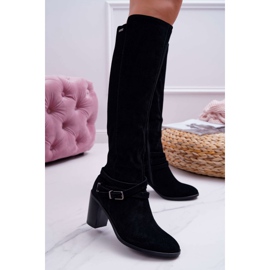 Stivali Donna Con Tacco Camoscio Big Star EE274520 nero 1