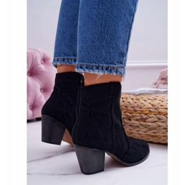 BUGO Stivali da donna con tacco Stivali da cowboy Nutriso neri nero 2