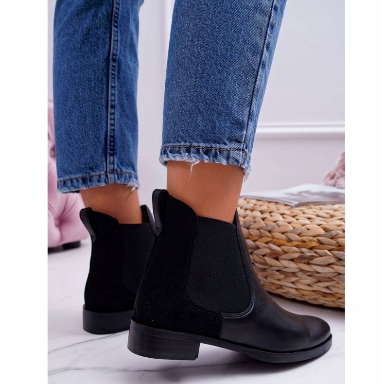 Stivali da donna Jodhpur in pelle Maciejka Nero 04359 2