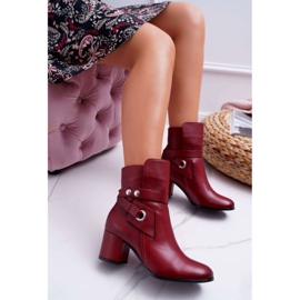 Stivali Donna Pelle Slip-on Bordeaux 1820 Laura Messi rosso 1