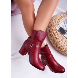 Stivali Donna Pelle Slip-on Bordeaux 1820 Laura Messi rosso 2