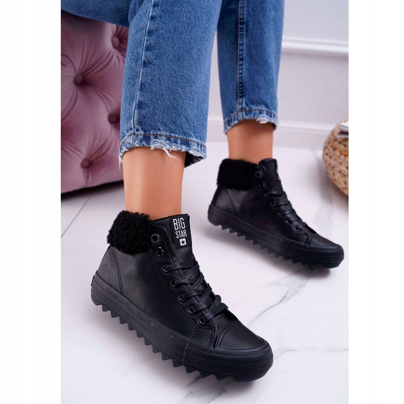 Sneakers Donna Big Star High Warmed Nere EE274145 nero 1