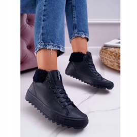 Sneakers da donna Big Star High Warm Navy EE274147 blu navy 1