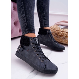 Sneakers da donna Big Star High Warm Black EE274080 nero 1