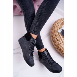 Sneakers da donna Big Star High Warm Black EE274080 nero 2