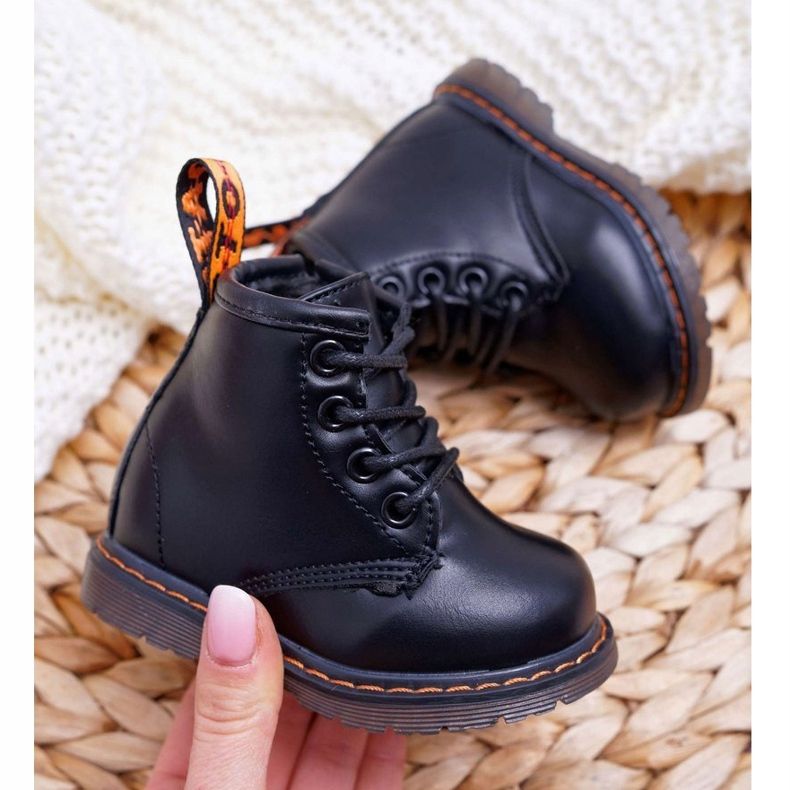 FRROCK Stivali da bambino neri Goopy caldi con cerniera nero 1