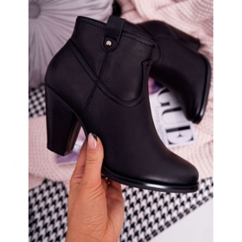 BUGO Stivali da donna con tacco neri Memphis nero 1