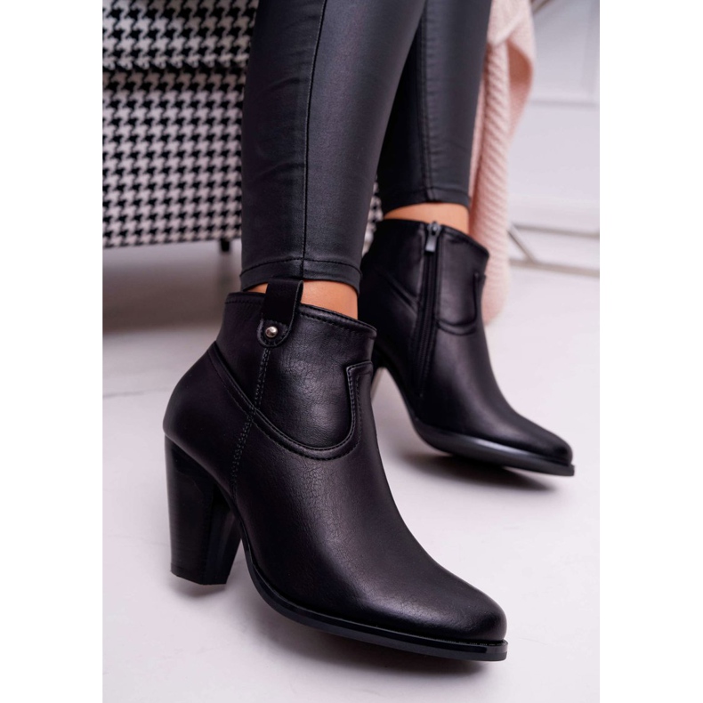 BUGO Stivali da donna con tacco neri Memphis nero 2