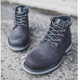 Scarponi da Trekking Uomo Pelle Big Star Nero EE174228 2