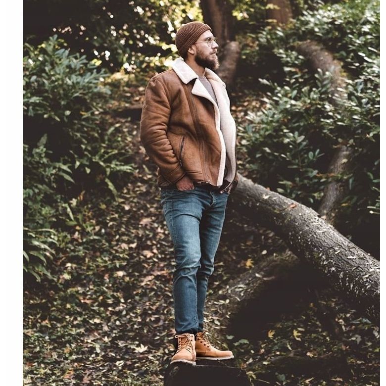 Stivali in pelle da uomo Big Star Camel EE174227 marrone 2