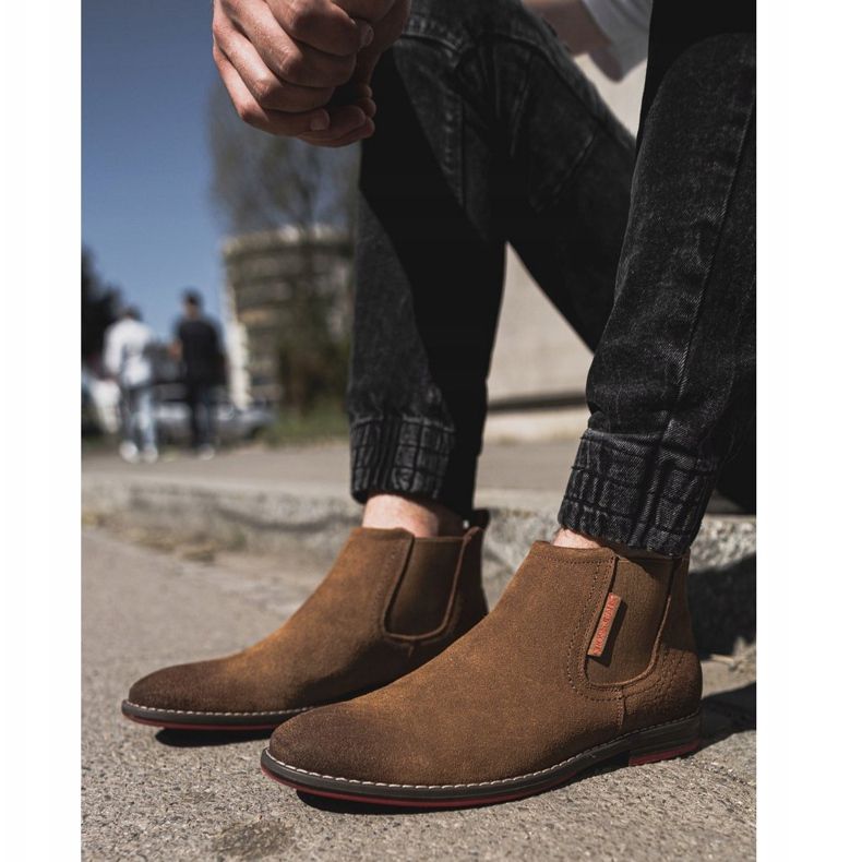 Stivaletti Chelsea da uomo Cross Jeans Camel EE1R4068C marrone 2