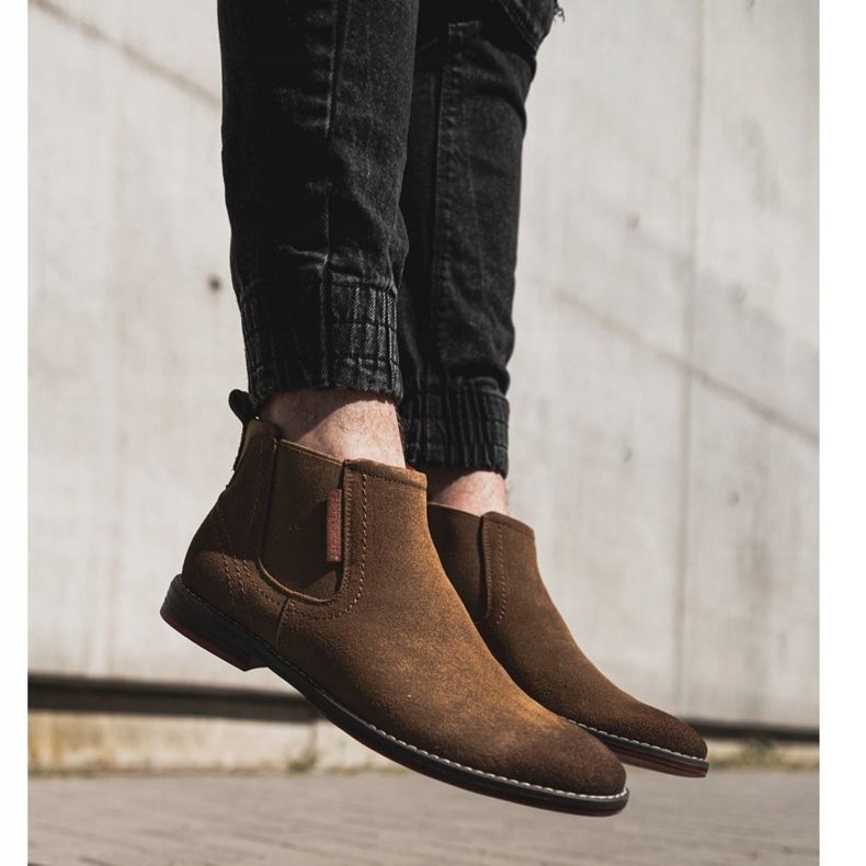 Stivaletti Chelsea da uomo Cross Jeans Camel EE1R4068C marrone 1