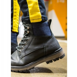 Scarponi da Trekking Uomo Pelle Big Star Nero EE174267 2
