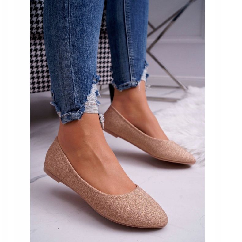 PS1 Ballerine Donna Glitter Oro Rosa Fifi d'oro 1