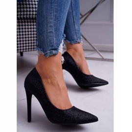 PS1 Tacchi alti da donna Glitter Black Vivien nero 1