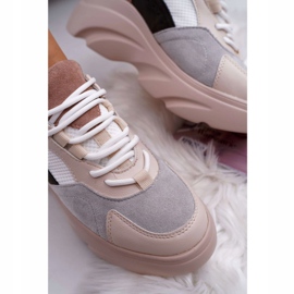 SEA Scarpe Sportive da Donna Suola Spessa Beige Cardamon 2