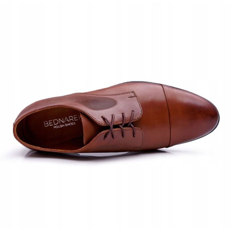 Scarpe brogue da uomo Elegant Leather Bednarek Brown Dawidos marrone 1