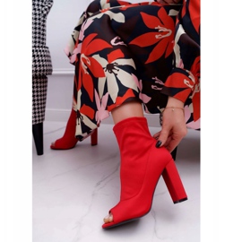 PS1 Stivaletti Donna Lycra Open Toe Rosso First 1