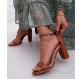 PS1 Sandali Classici Da Donna Con Tacco Camel Fiji marrone 2