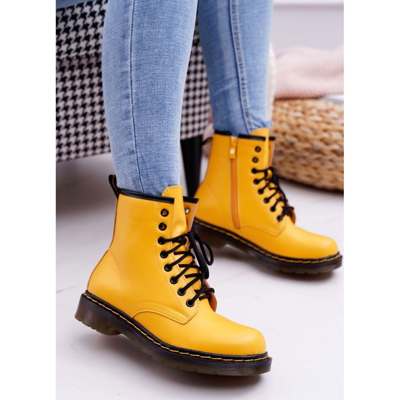SEA Stivali da donna Trappers Yellow Gangsta giallo 1